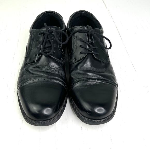 Nunn Bush Black Lace Up Men\'s Size 9.5 Comfort Shoes